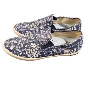 SeaVees x Reyn Spooner Shoes Mens Size 12 Blue White Baja Slip On Lahaina Sailor